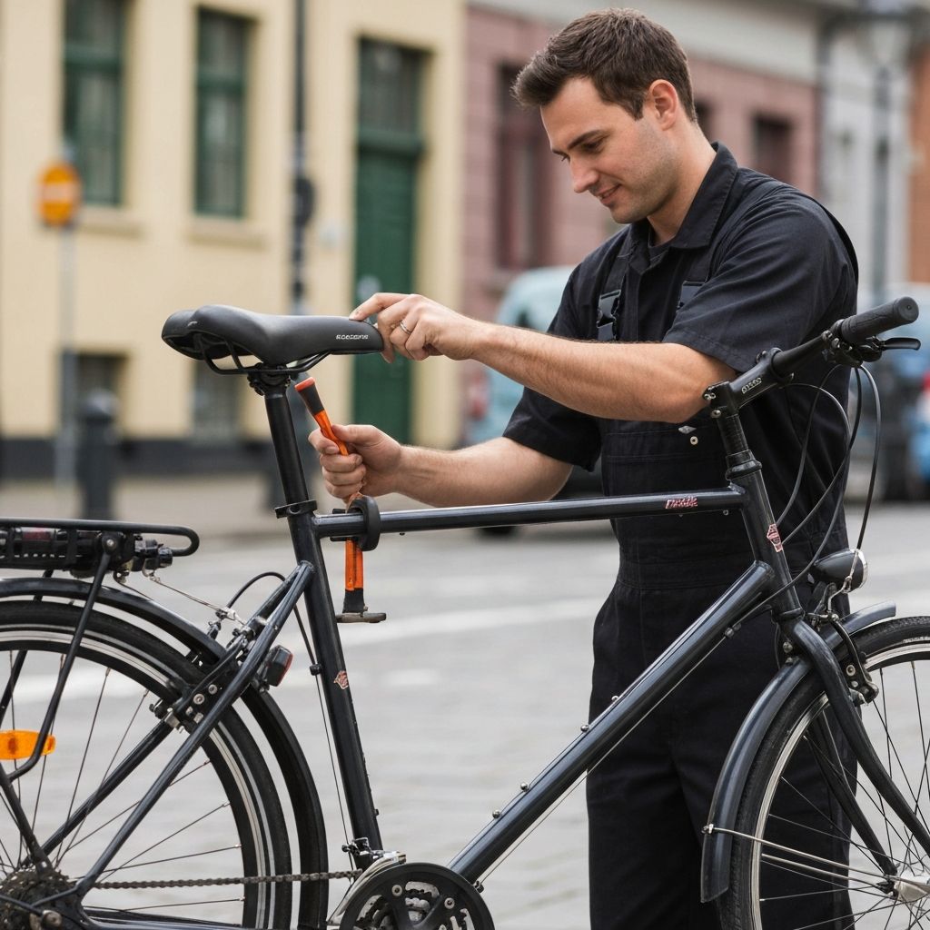 Anpassung der Sitzhöhe und Lenkerposition für urbanes Fahren